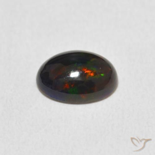 Opale Multicolore naturelle ovale, 0.77 ct, Opaque