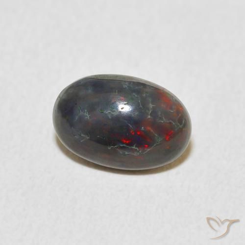 Opale Multicolore naturelle ovale, 0.87 ct, Opaque
