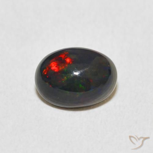 0.85ct Naturel Multicolore Opale, ovale, Opaque