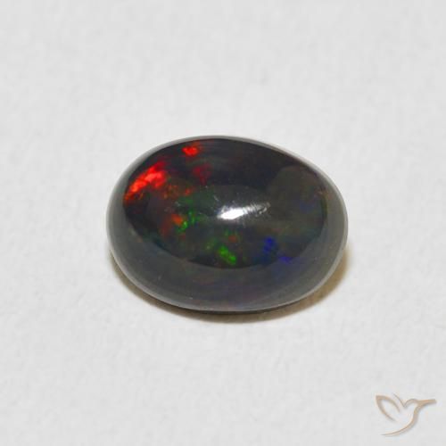 Opale Multicolore naturelle ovale, 0.85 ct, Opaque