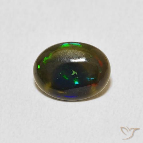 Opale Multicolore naturelle ovale, 0.70 ct, Opaque
