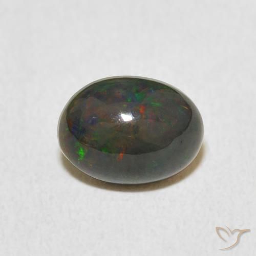 0.89ct Naturel Multicolore Opale, ovale, Opaque