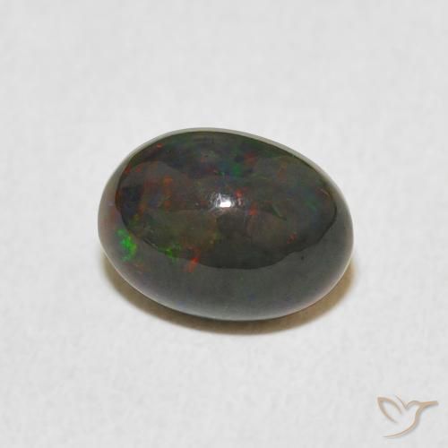 Opale Multicolore naturelle ovale, 0.89 ct, Opaque