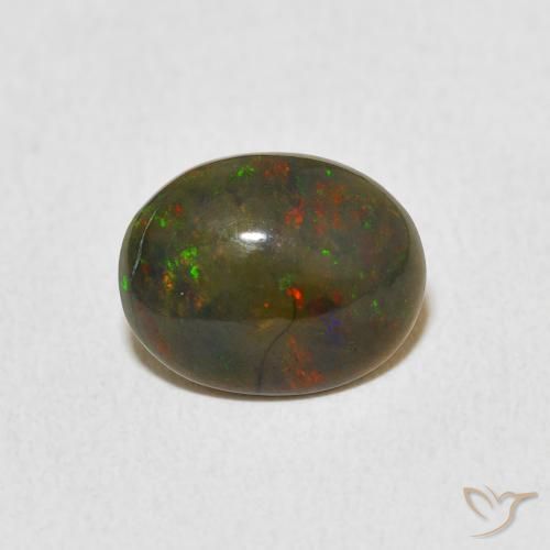 Opale Multicolore naturelle ovale, 1.14 ct, Opaque