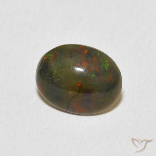 Opale Multicolore naturelle ovale, 1.14 ct, Opaque