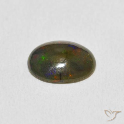Opale Multicolore naturelle ovale, 1.14 ct, Opaque