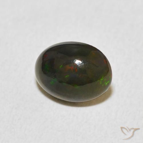 Opale Multicolore naturelle ovale, 0.75 ct, Opaque