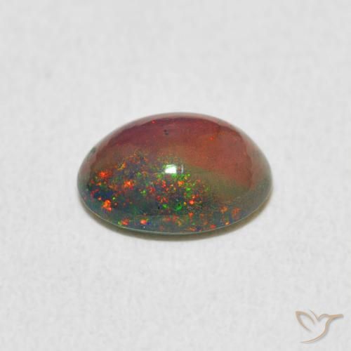 Opale Multicolore naturelle ovale, 0.82 ct, Opaque