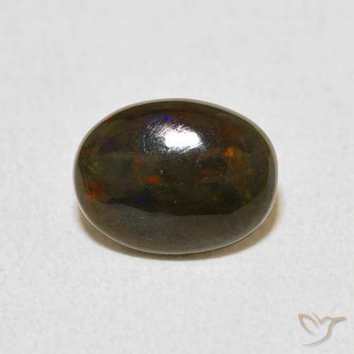 Opale Multicolore naturelle ovale, 0.81 ct, Opaque