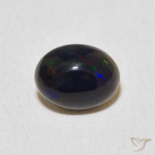 0.73ct Naturel Multicolore Opale, ovale, Opaque