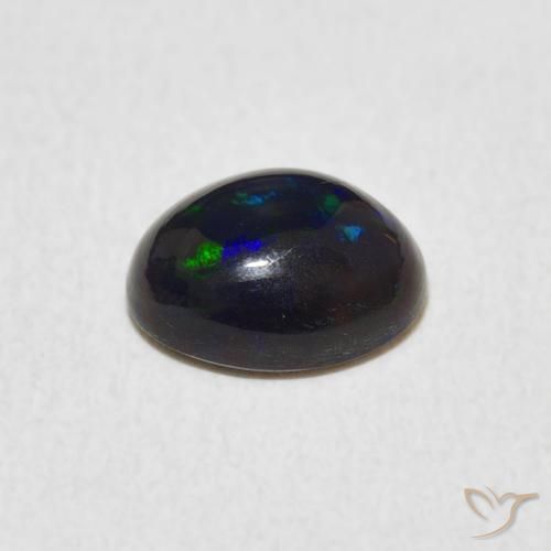 Opale Multicolore naturelle ovale, 0.73 ct, Opaque