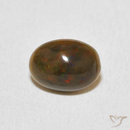 0.69ct Naturel Multicolore Opale, ovale, Opaque