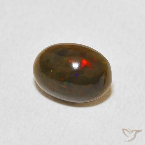 Opale Multicolore naturelle ovale, 0.69 ct, Opaque