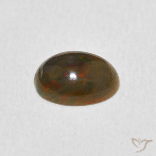 Opale Multicolore naturelle ovale, 0.69 ct, Opaque