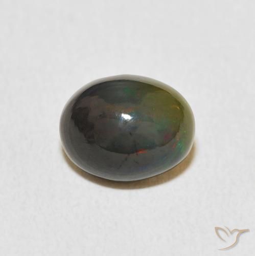 1.24ct Naturel Multicolore Opale, ovale, Opaque, Photo A