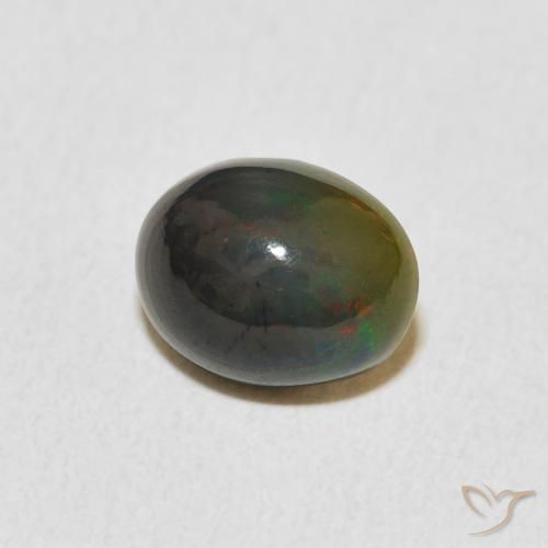 Opale Multicolore naturelle ovale, 1.24 ct, Opaque