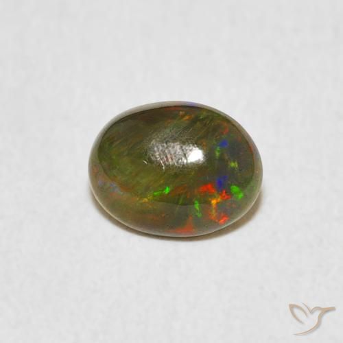 0.46ct Naturel Multicolore Opale, ovale, Opaque
