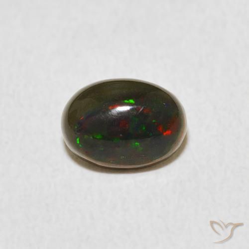 0.60ct Naturel Multicolore Opale, ovale, Opaque