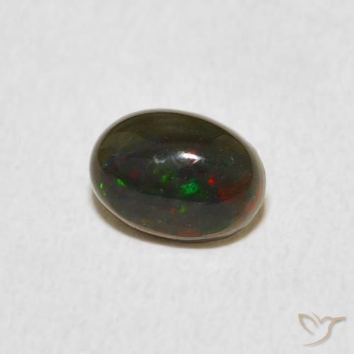Opale Multicolore naturelle ovale, 0.60 ct, Opaque