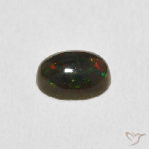 Opale Multicolore naturelle ovale, 0.60 ct, Opaque