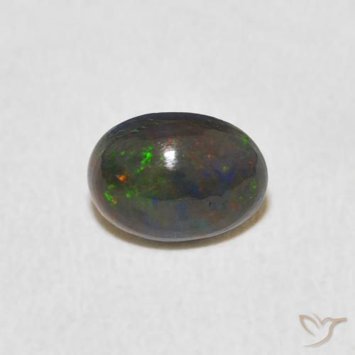 0.48ct Naturel Multicolore Opale, ovale, Opaque, Photo A