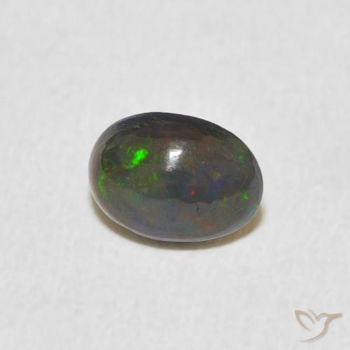 Opale Multicolore naturelle ovale, 0.48 ct, Opaque