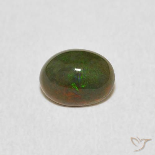 0.40ct Naturel Multicolore Opale, ovale, Opaque, Photo A