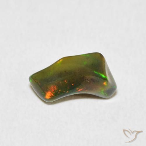Opale Multicolore naturelle Fantaisie, 1.28 ct, Opaque