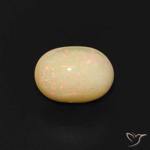 Opale Multicolore naturelle ovale, 0.52 ct, Transparent
