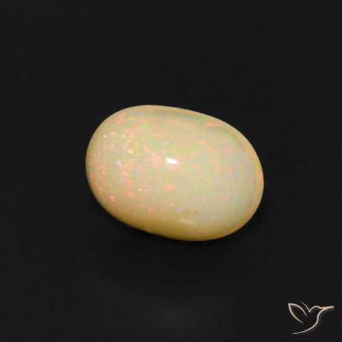 Opale Multicolore naturelle ovale, 0.52 ct, Transparent