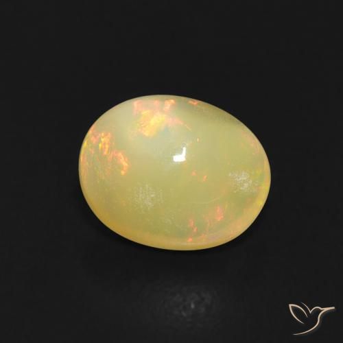 Opale Multicolore naturelle ovale, 0.74 ct, Transparent