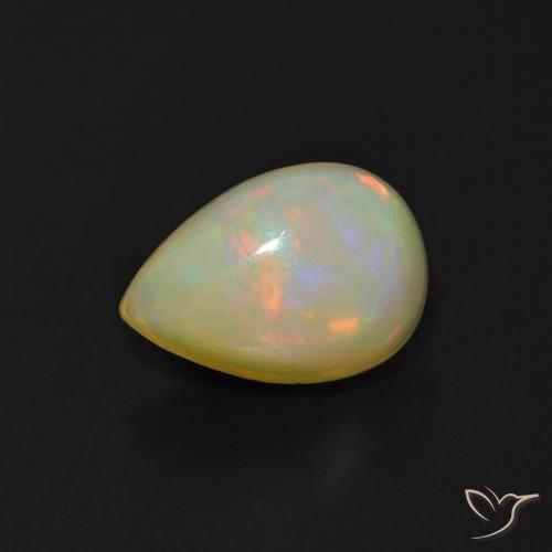 1.05ct Naturel Multicolore Opale, En forme de poire, Transparent, Photo A