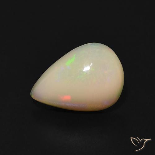 1.07ct Naturel Multicolore Opale, En forme de poire, Transparent, Photo A