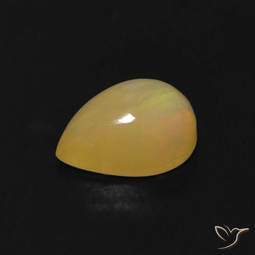 Opale Multicolore naturelle En forme de poire, 0.58 ct, Transparent