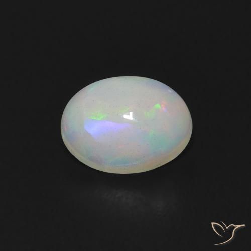 0.59ct Naturel Multicolore Opale, ovale, Transparent
