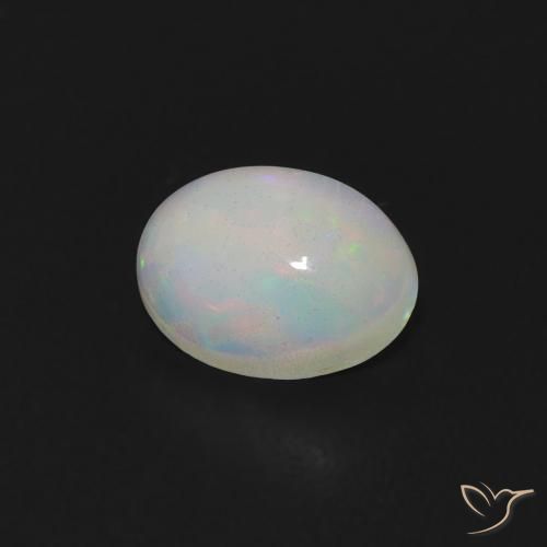 Opale Multicolore naturelle ovale, 0.59 ct, Transparent