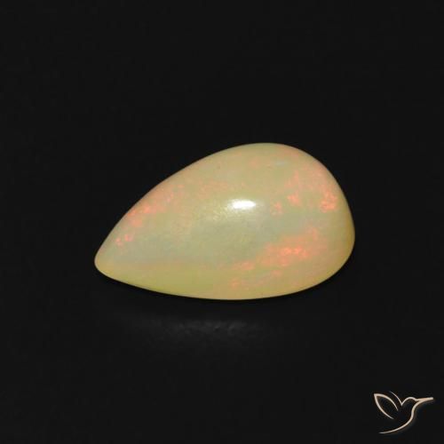 Opale Multicolore naturelle En forme de poire, 0.74 ct, Transparent