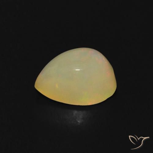 Opale Multicolore naturelle En forme de poire, 0.69 ct, Transparent