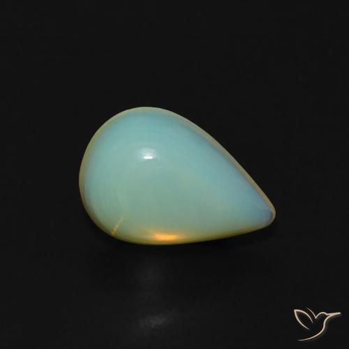 Opale Multicolore naturelle En forme de poire, 1.00 ct, Transparent