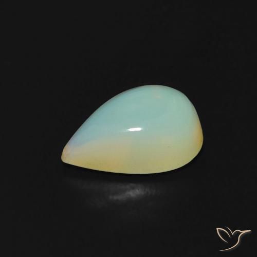 Opale Multicolore naturelle En forme de poire, 1.00 ct, Transparent