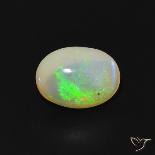 0.48ct Naturel Multicolore Opale, ovale, Transparent