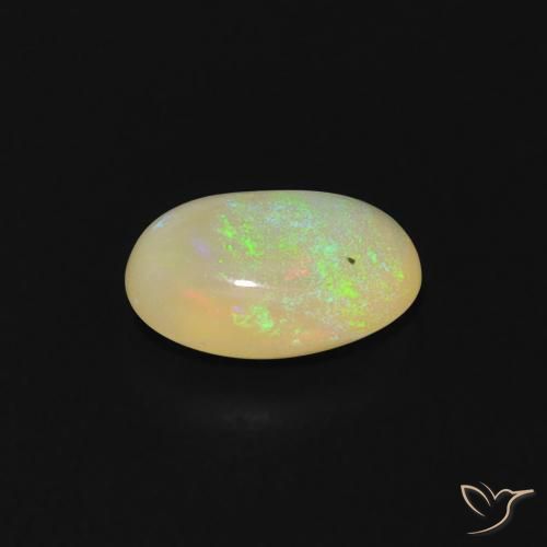 Opale Multicolore naturelle ovale, 0.48 ct, Transparent