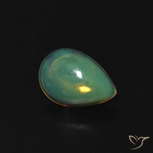 Opale Multicolore naturelle En forme de poire, 0.36 ct, Transparent