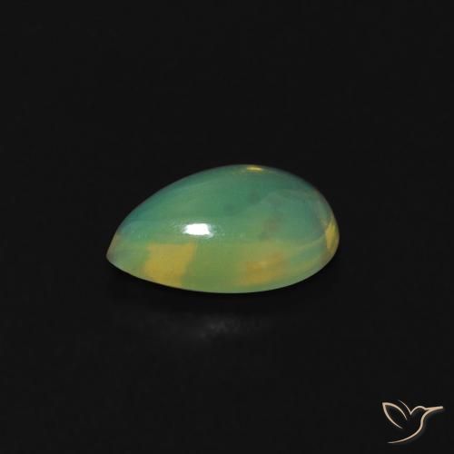Opale Multicolore naturelle En forme de poire, 0.36 ct, Transparent