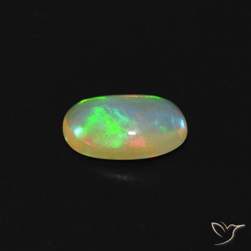 Opale Multicolore naturelle ovale, 0.31 ct, Transparent