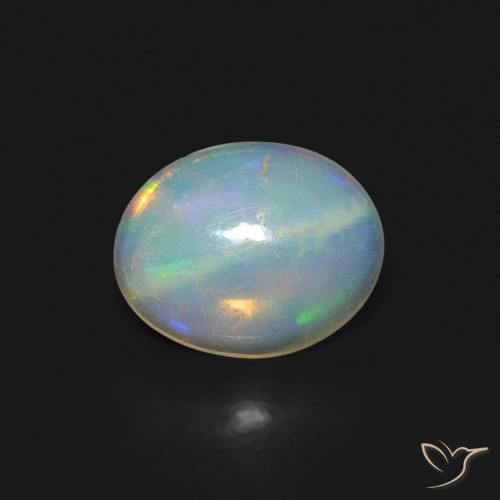 0.32ct Naturel Multicolore Opale, ovale, Transparent