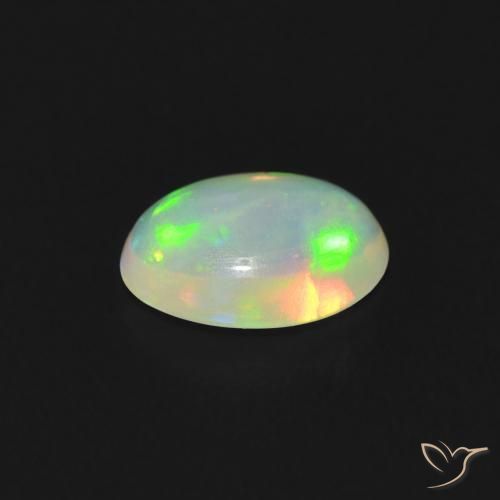 Opale Multicolore naturelle ovale, 0.32 ct, Transparent