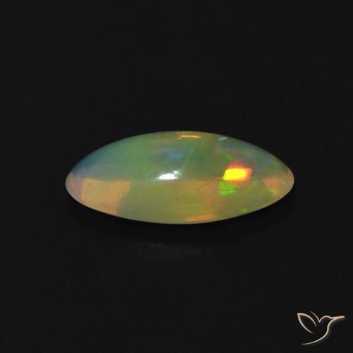 Opale Multicolore naturelle Marquise, 0.80 ct, Transparent