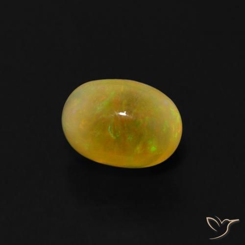 Opale Multicolore naturelle ovale, 0.49 ct, Transparent