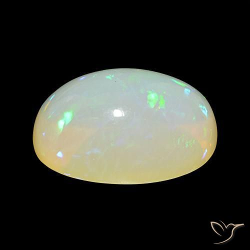 Opale Multicolore naturelle ovale, 27.69 ct, Transparent